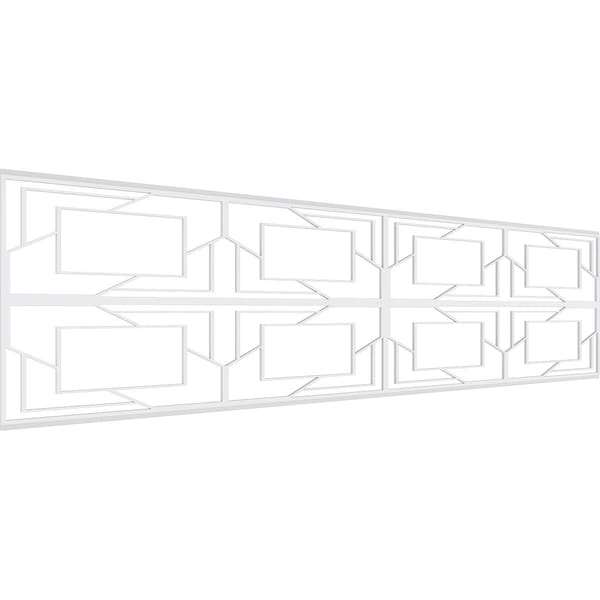 Ekena Millwork Set of Four Panels for 94 1/2"W x 24 1/4"H Monument Fretwork Wainscot Wall Paneling WPKP12X01X47MMT - main